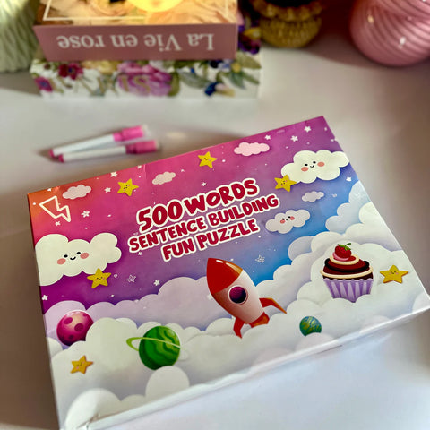 500 Words Sentence Building Puzzle for Kids