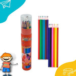 Vneeds Color Pencils - 12 Colors with Sharpner