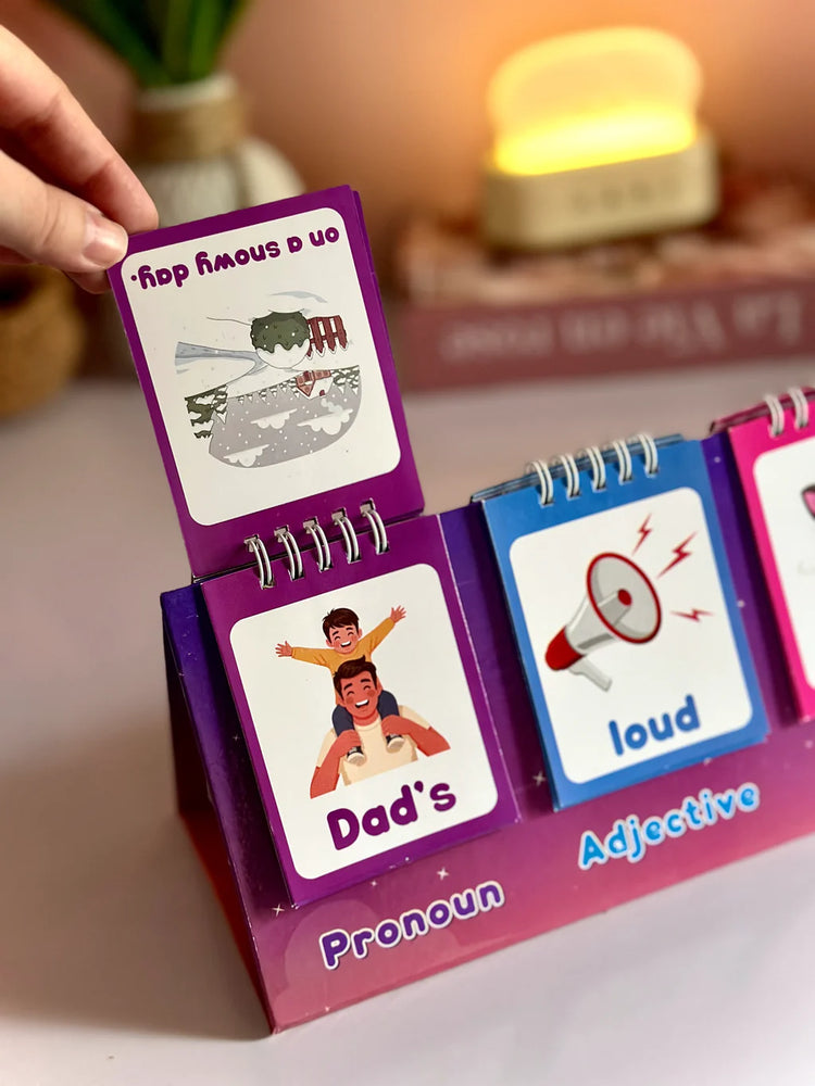 Sentence Building Flip Charts - 102 Double Sided Cards