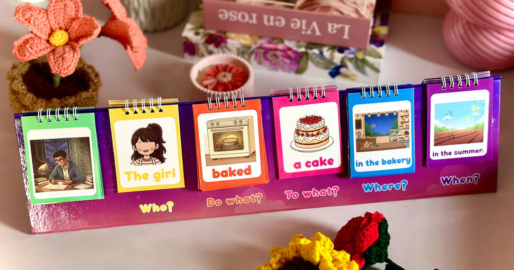 Sentence Building Flip Charts - 102 Double Sided Cards