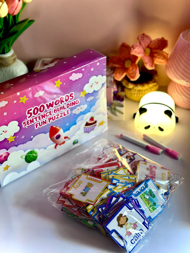 500 Words Sentence Building Puzzle for Kids
