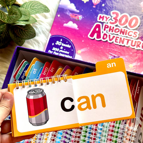 30 Read and Rhyme Flip Books - 300 Words Phonics Set